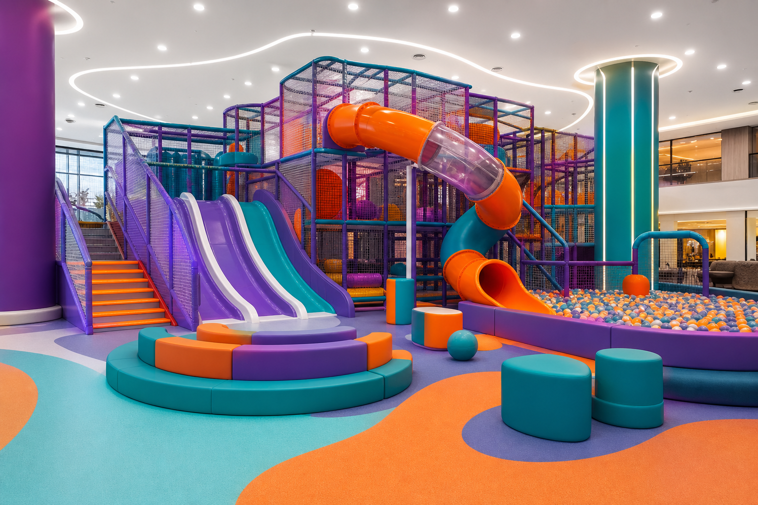 Ergin Oyun AVM eğlence konsepti iç mekân